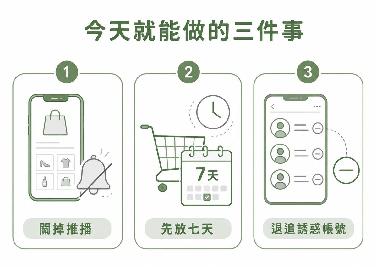 今天就能做的三件事