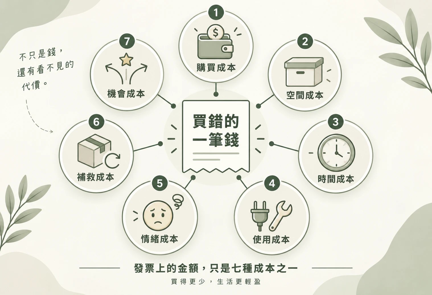買錯的一筆錢:七種成本