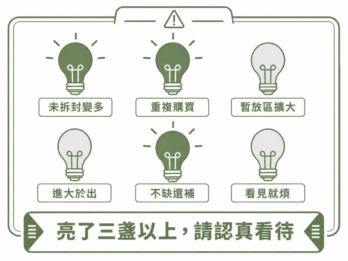 囤積警示燈:六個早期訊號