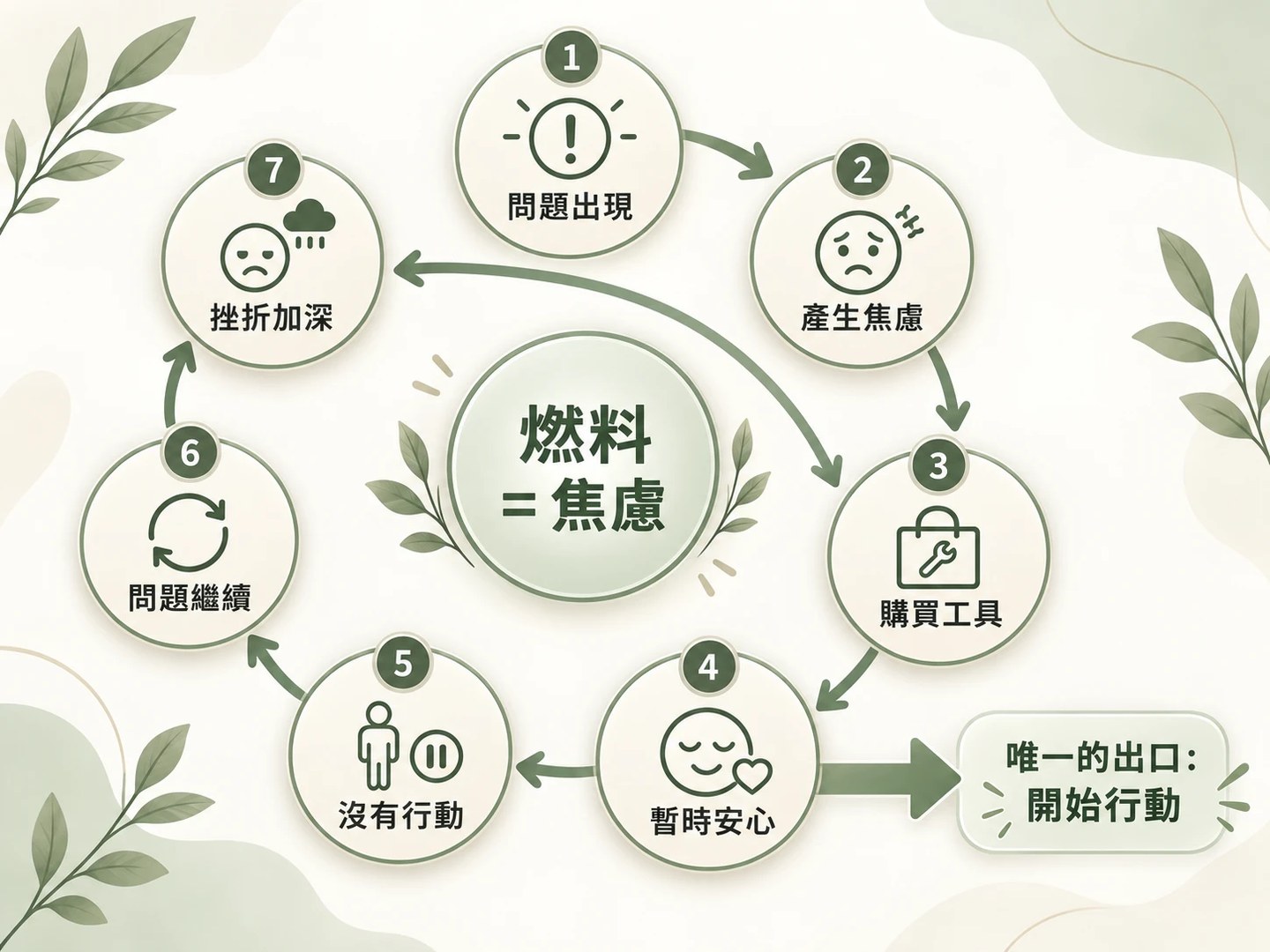 焦慮循環:唯一的出口是開始行動